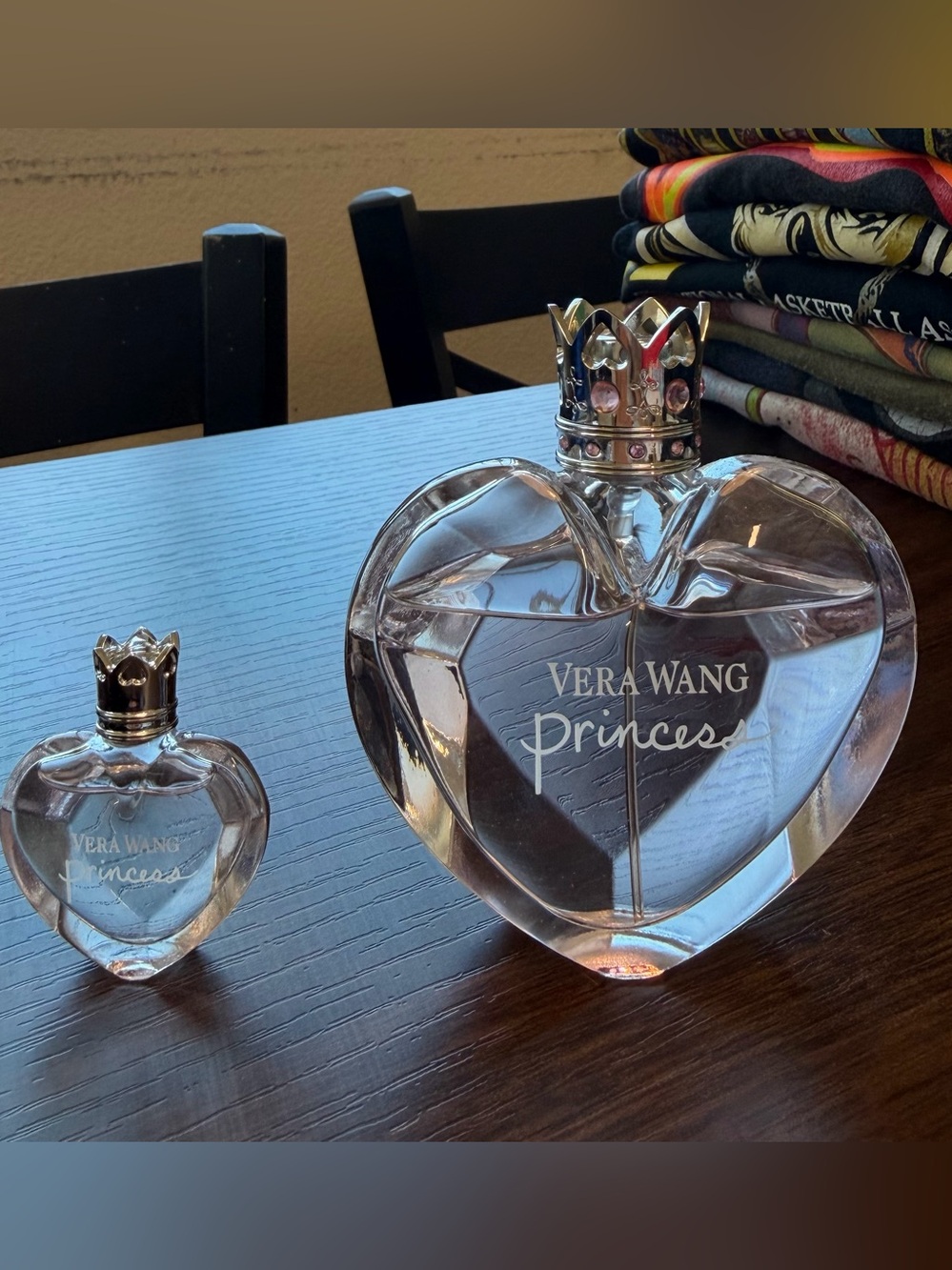 Vera Wang Princess Heart Perfume Bottle 1.7Oz and small one ( combo)